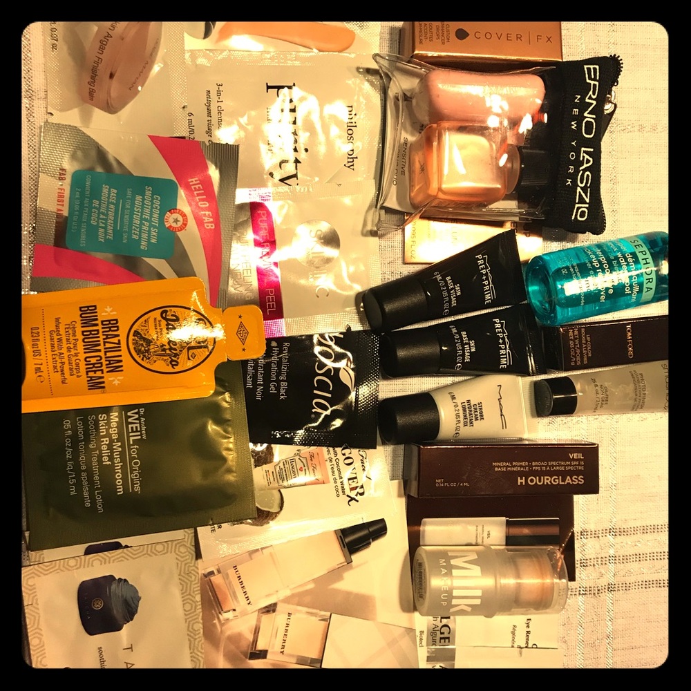 Skincare and Makeup luxe sample bundle Sephora Mac
